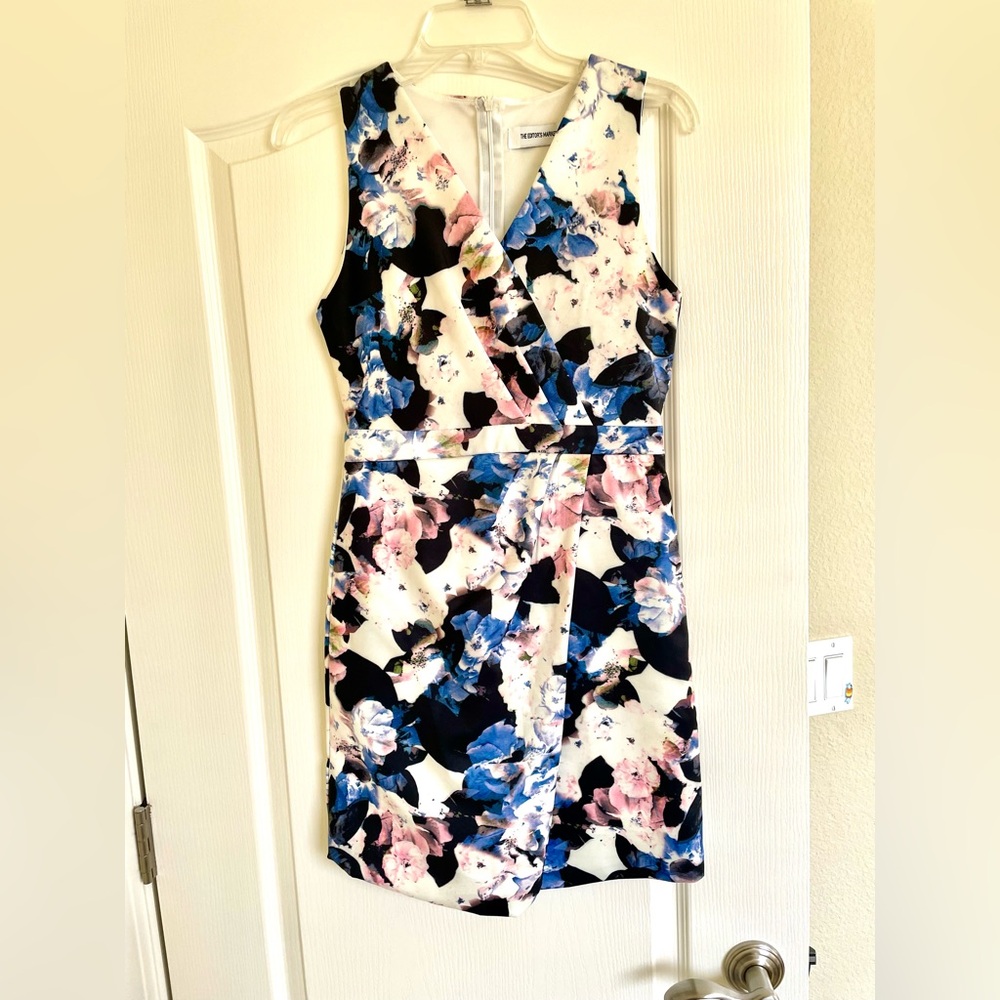 Floral Sleeveless Wrap Dress